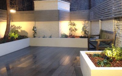 A courtyard garden in Camden Town